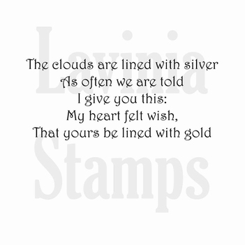 Lavinia Clear Stamp Silver Lining LAV347