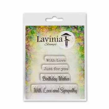 Lavinia Clear Stamp Heartfelt Verses LAV677