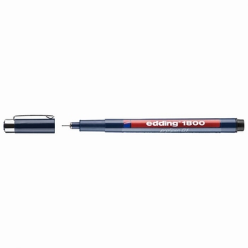Edding 1800 Profipen Fineliner Zwart 4-180001001