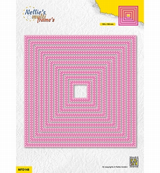 Nellie Snellen Multi Frame Die Double Stitch Square MFD148*