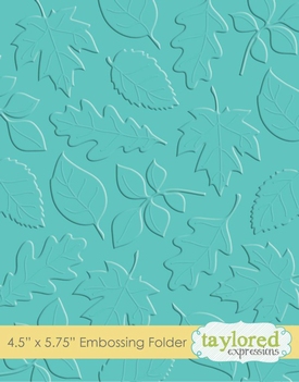 Taylored Expressions Embossing Folder Scattered LeavesTEEF11