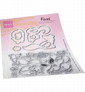Marianne Design Clear Stamp & Die Eline's Fox EC0192