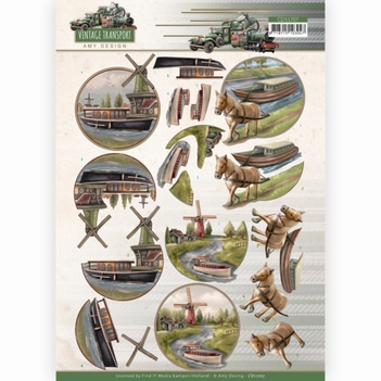 Amy Design knipvel Vintage Transport - Boat CD11707
