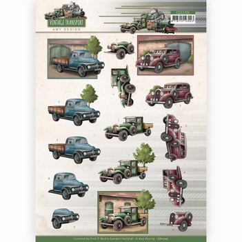 Amy Design knipvel Vintage Transport - Truck CD11705