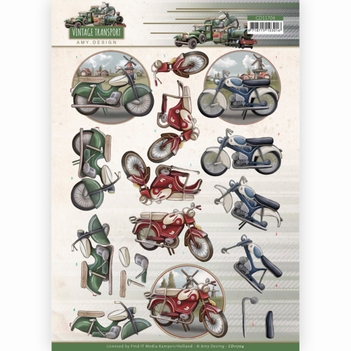 Amy Design knipvel Vintage Transport - Moped CD11704