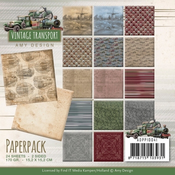Amy Design Paper pack Vintage Transport ADPP10041
