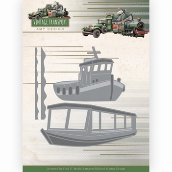 Amy Design Snijmal Vintage Transport - Boats ADD10251