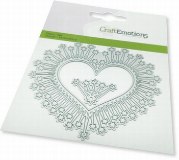 Craft Emotions Snijmal Border Heart Magic Stars 115633/0449*