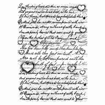 Lavinia Clear Stamp Background Script LAV372