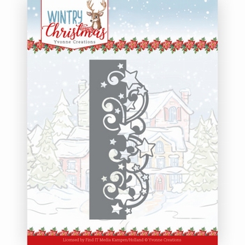Yvonne Creations Die Wintery - Stars Border YCD10246*