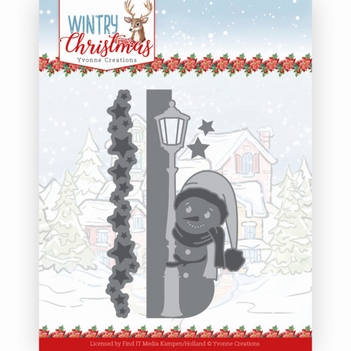 Yvonne Creations Die Wintery - Peek a Boo Snowman YCD10245*