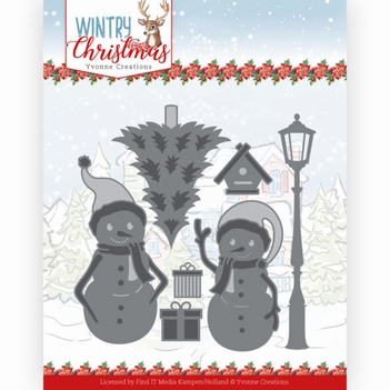 Yvonne Creations Die Wintery - Snow Friends YCD10244*
