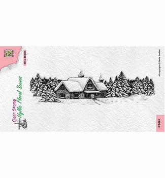Nellie Snellen Clear Stamp Slimline Snowhouse IFS043