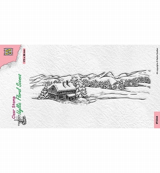 Nellie Snellen Clear Stamp Slimline Snow Landscape IFS044