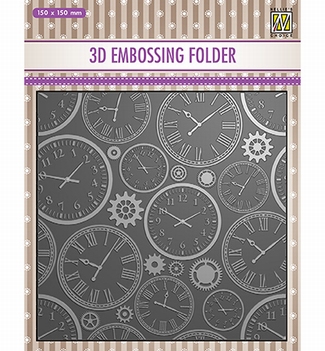 Nellie Snellen 3D Embossing Folder Time EF3D031