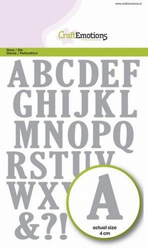 Craft Emotions Snijmal Uppercase Alphabet 115633/1551*