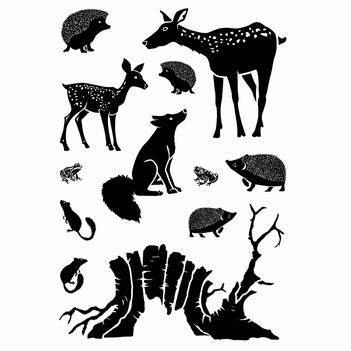 Card-io Clear Stamp Woodland Retreat CCSTWOO-02