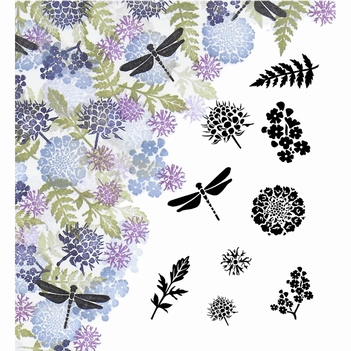 Card-io Majestix Clear Stamp Dragonfly Haven MADR-02