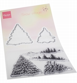 Marianne Design Stempel + Snijmal Tiny's Snow Village TC0887