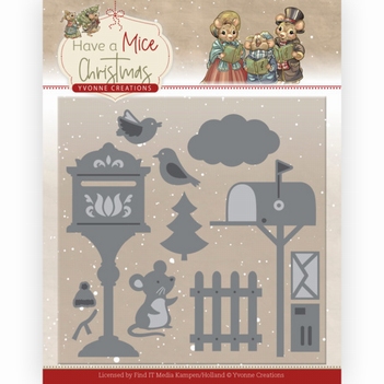 Yvonne Creations Die Have a Mice - Mouse Letters YCD10251*