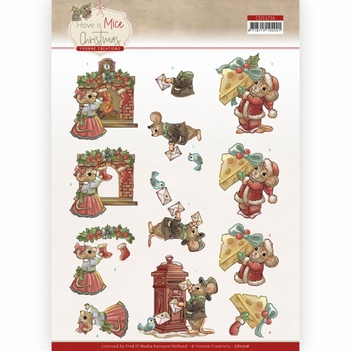 Yvonne Creations knipvel Have a Mice - Sending Cards CD11716