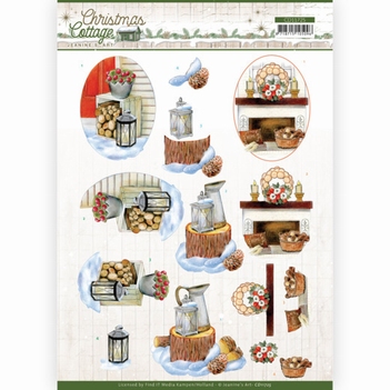 Jeanine's Art Knipvel Cottage - Wood Decorations CD11725