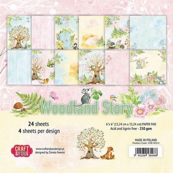 Craft & You Papierblok Woodland Story CPB-WS15