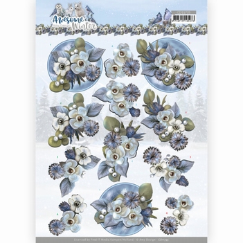 Amy Design knipvel Awesome Winter - Flowers CD11735