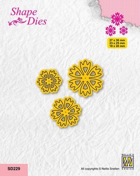 Nellie Snellen Shape Die Flowers 8    SD229*