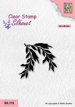 Nellie Snellen Silhouette Clear Stamp Willow Branch SIL115