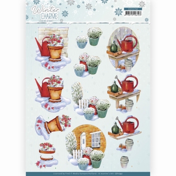 Jeanine's Art Knipvel Winter Charme - Watering Can CD11742