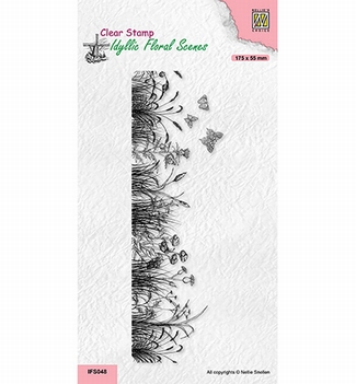 Nellie Snellen Clear Stamp Slimline Meadow IFS048