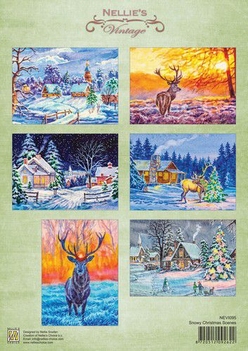 Nellie Snellen knipvel Snowy Scenes  NEVI095