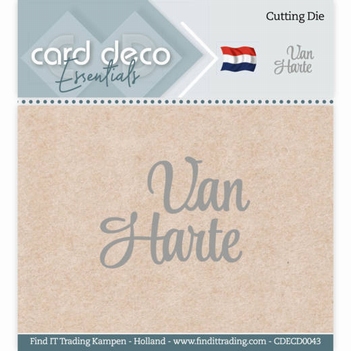 Card Deco Snijmal Van Harte CDECD0043