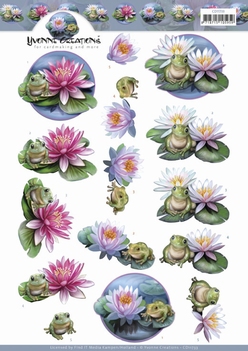 Yvonne Creations knipvel Frog & Water Lily CD11733