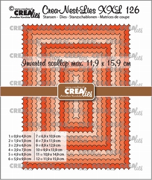 Crea-Nest-Lies set Snijmal Inverted Scallop CLNestXXL126