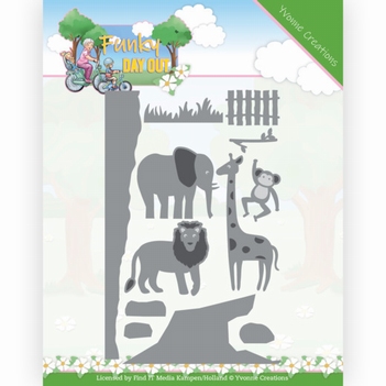 Yvonne Creations Snijmal Funky Day Out - Zoo YCD10259*