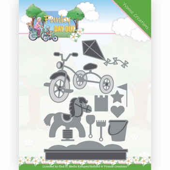 Yvonne Creations Snijmal Funky Day Out - Playground YCD10257*
