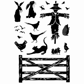 Card-io Clear Stamp On The Fence CDCCSTONT-02