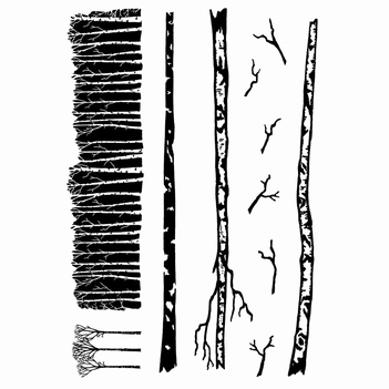 Card-io Clear Stamp White Woods CDCCSTWHI-01