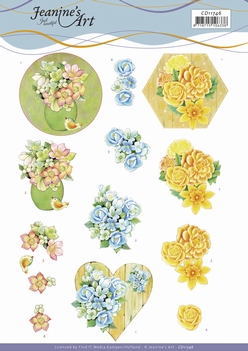 Jeanine's Art Knipvel Summer Flowers CD11746