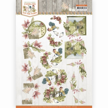 Precious Marieke knipvel Cuddling on Farm - Chicken CD11759