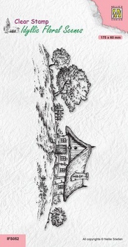 Nellie Snellen Clear Stamp Slimline Country House IFS052