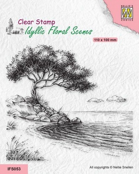 Nellie Snellen Clear Stamp Tree on Shore IFS053