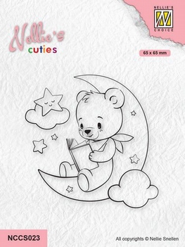 Nellie Snellen Clear Stamp Cuties Bed Time Stories NCCS023
