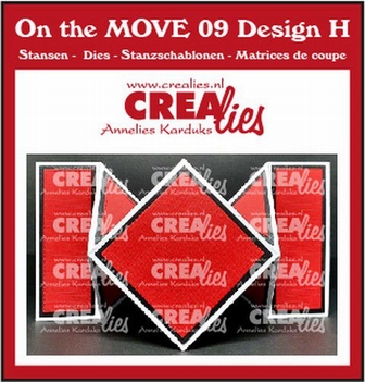 Crealies On the Move Snijmal Square Folding CLMOVE09
