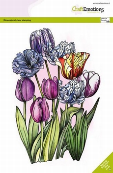 Craft Emotions Clear Stamp Blossom Tulips 130501/3019*