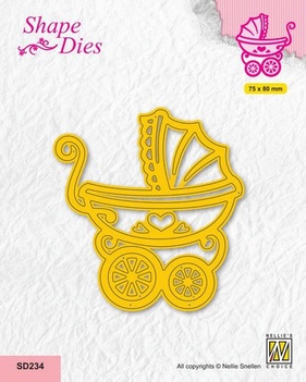 Nellie Snellen Shape Die Pram SD234