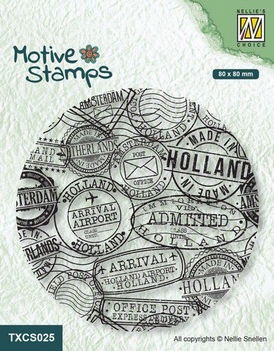 Nellie Snellen Texture Clear Stamp Postmarks TXCS025