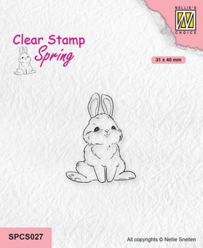 Nellie Snellen Clear Stamp Cute Rabbit 2   SPCS027